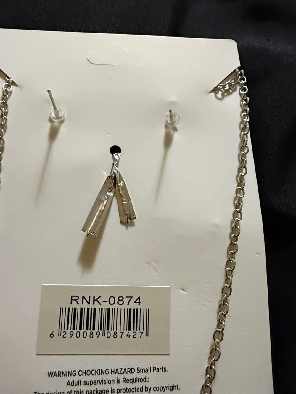 Silver Kids Mickey Mouse Necklace and Bracelet Set